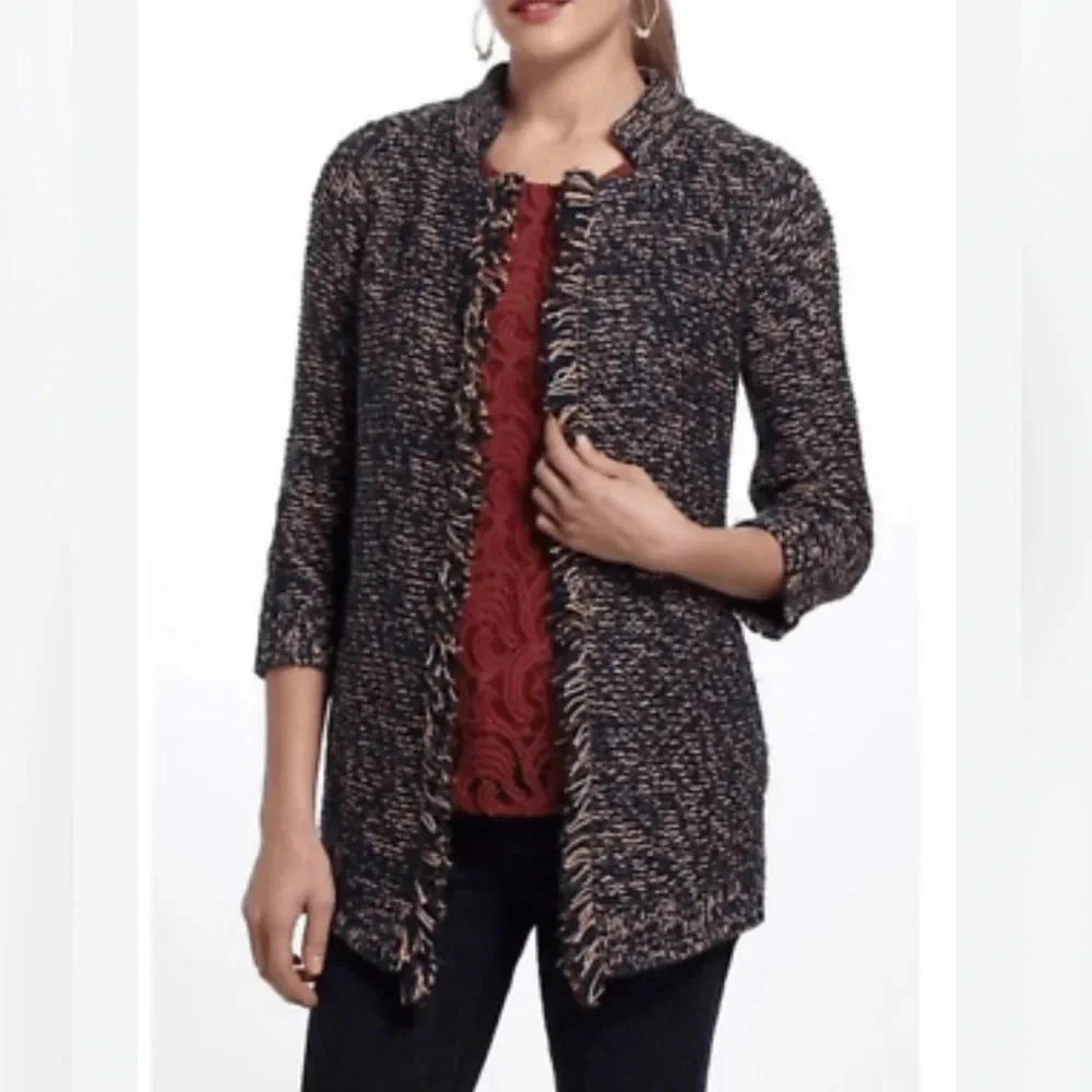 Anthropologie Sparrow Crochet Fringe Cardigan. Small